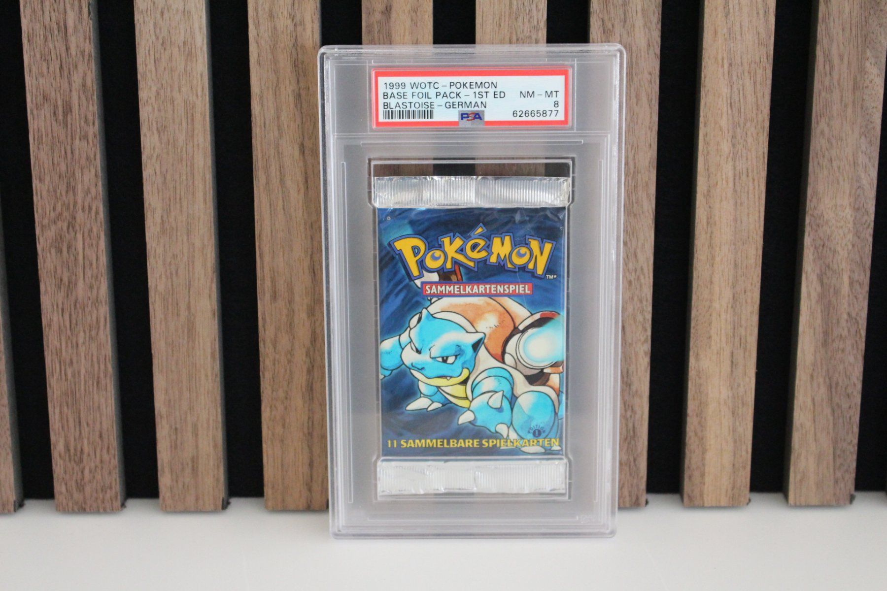 Pokémon Cartes à collectionner: Pokémon Base Set 1st Edition Booster Blastoise PSA 8 Deutsch – Neuf (Voir description) à Ennenda par polemoncard