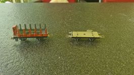 Modelleisenbahn Waggons und Lokomotive