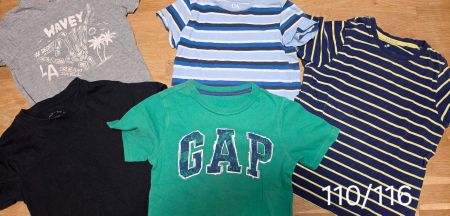 5 T-Shirts Jungen Grösse 110/116 diverse Marken gebraucht