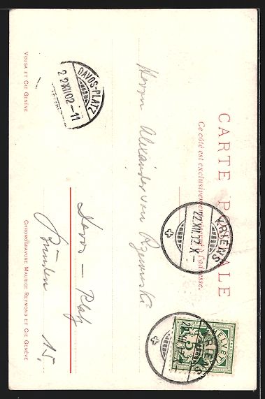 Cartoline postali: Lucerne, Ortspartie mit Blick zur Kirche – Usato da Berlin venduto da bartko-reher 1