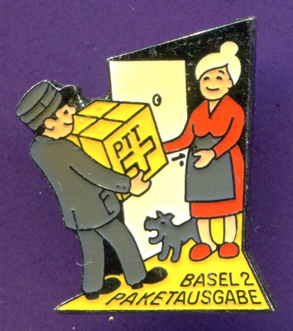 Placchette & Badge: PTT   BASEL 2 PAKETAUSGABE – Usato da Winterthur venduto da Sammleroase