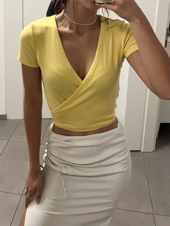 Haut d’été en coton taille S/M ajustable