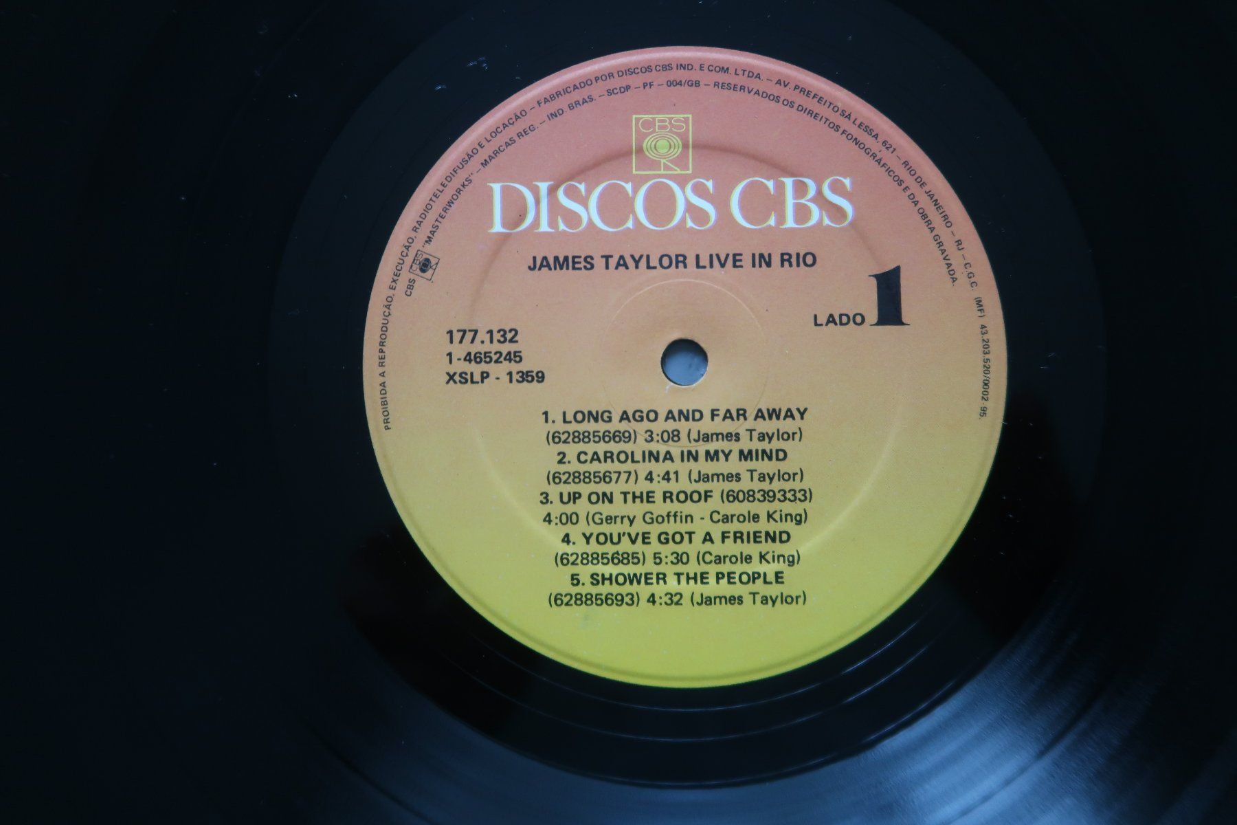 Dischi in vinile: JAMES TAYLOR - LIVE N RIO - VINYL LP – Usato da Basel venduto da Patiscat 2
