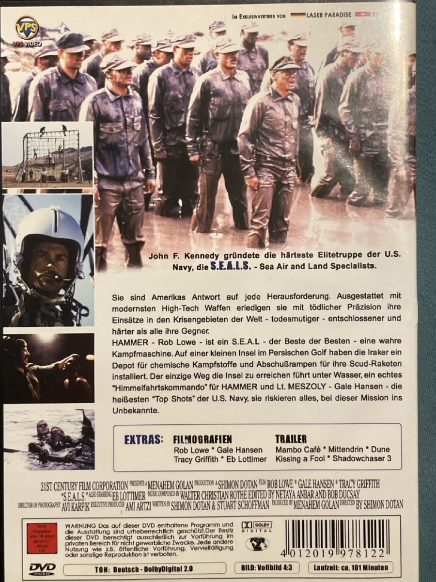 Tutti i DVDs: S.E.A.L.S.  (1991)  Rob Lowe – Usato da Waldenburg venduto da Mimily33 1