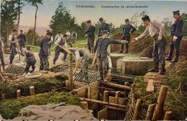 Militaire, Construction de retranchement, Schanzenbau - 1918
