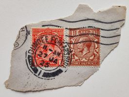 Briefmarken GB mit Stempel 1925