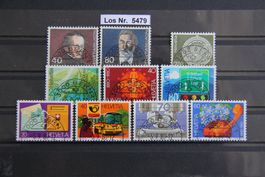 CH 1980 Serien mit Halbmondstempel                  Los 5479