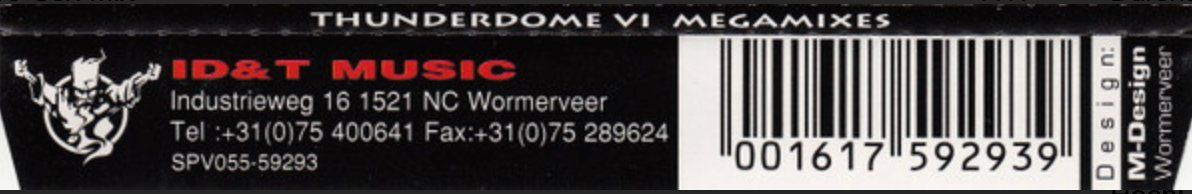CD: Thunderdome VI - The Megamixes – Usato da Brunnen venduto da Barfly5 2