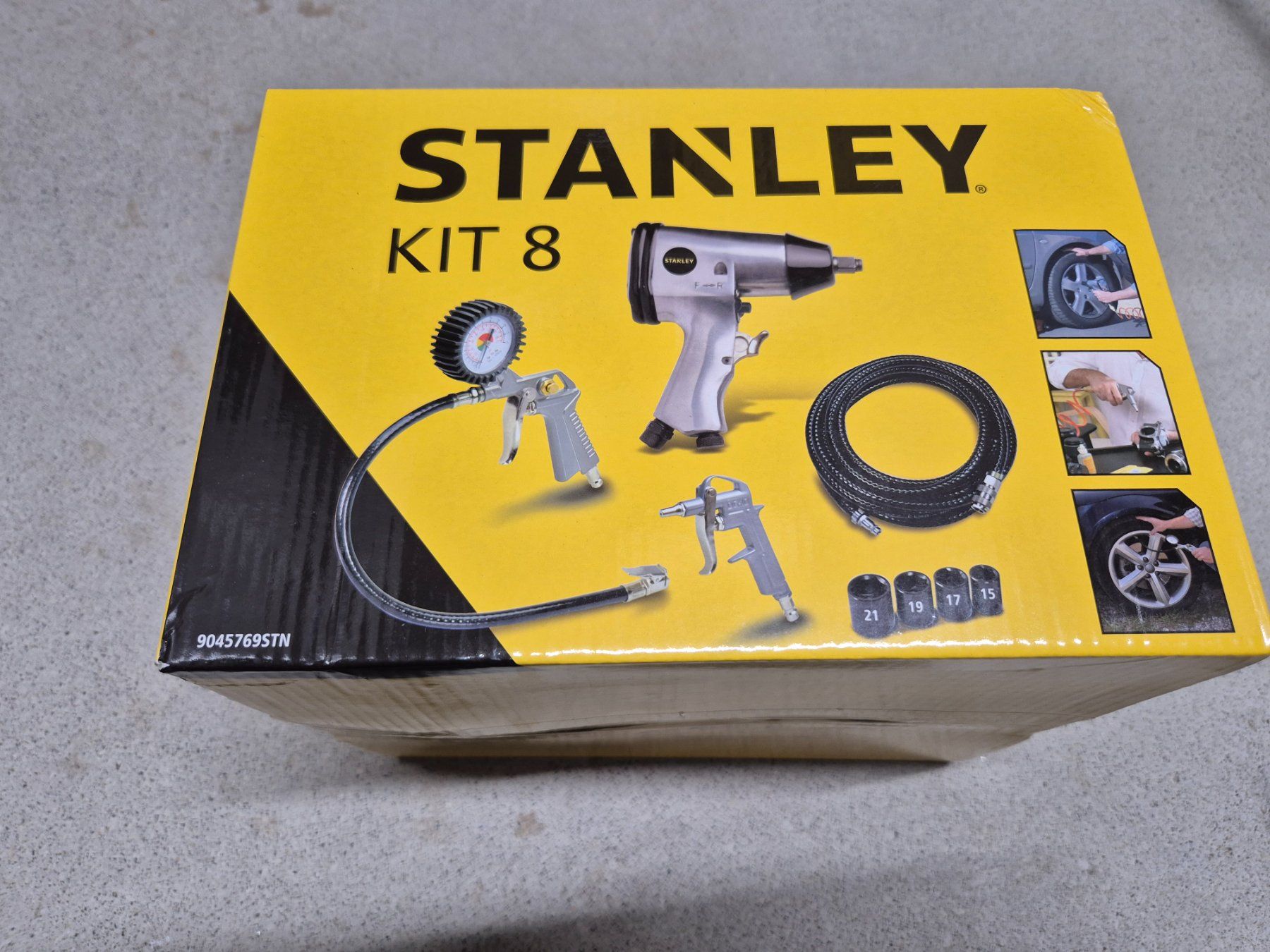 Stanley Tutti gli attrezzi: Stanley Druckluft-Schlagschrauberset – Nuovo e nell'imballaggio originale da Lütisburg- Station venduto da ibanez11