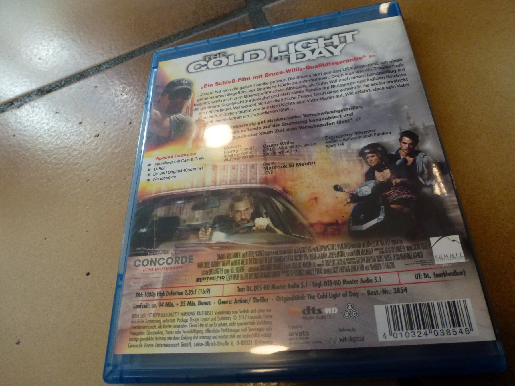 Tutti i DVDs: The Cold Light of Day BLU-RAY – Usato da Olten venduto da Disc-Verkauf 2