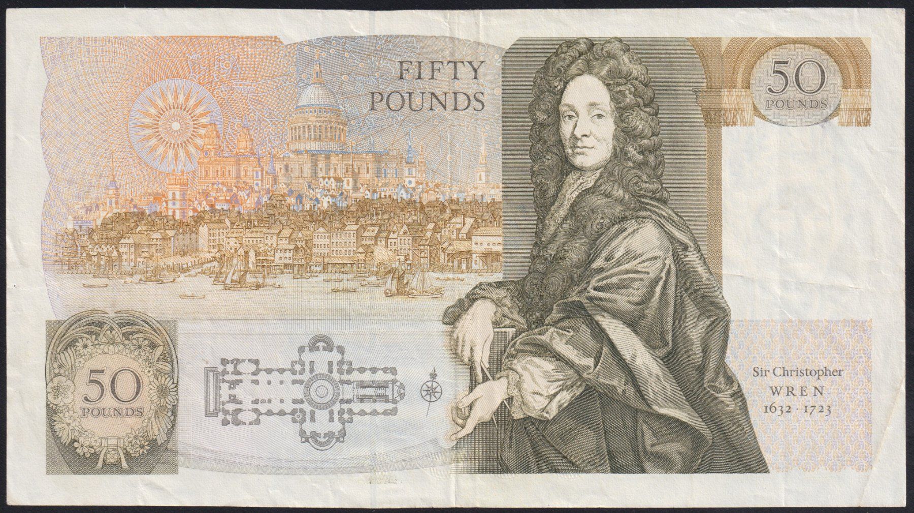Banconote: England 50 Pounds 1988 – Usato da Brugg AG venduto da banknoten_muesli 1