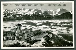  AK sw Rigi-Kulm SZ und die Berneralpen, Nebelmeer ≈ 1936 
