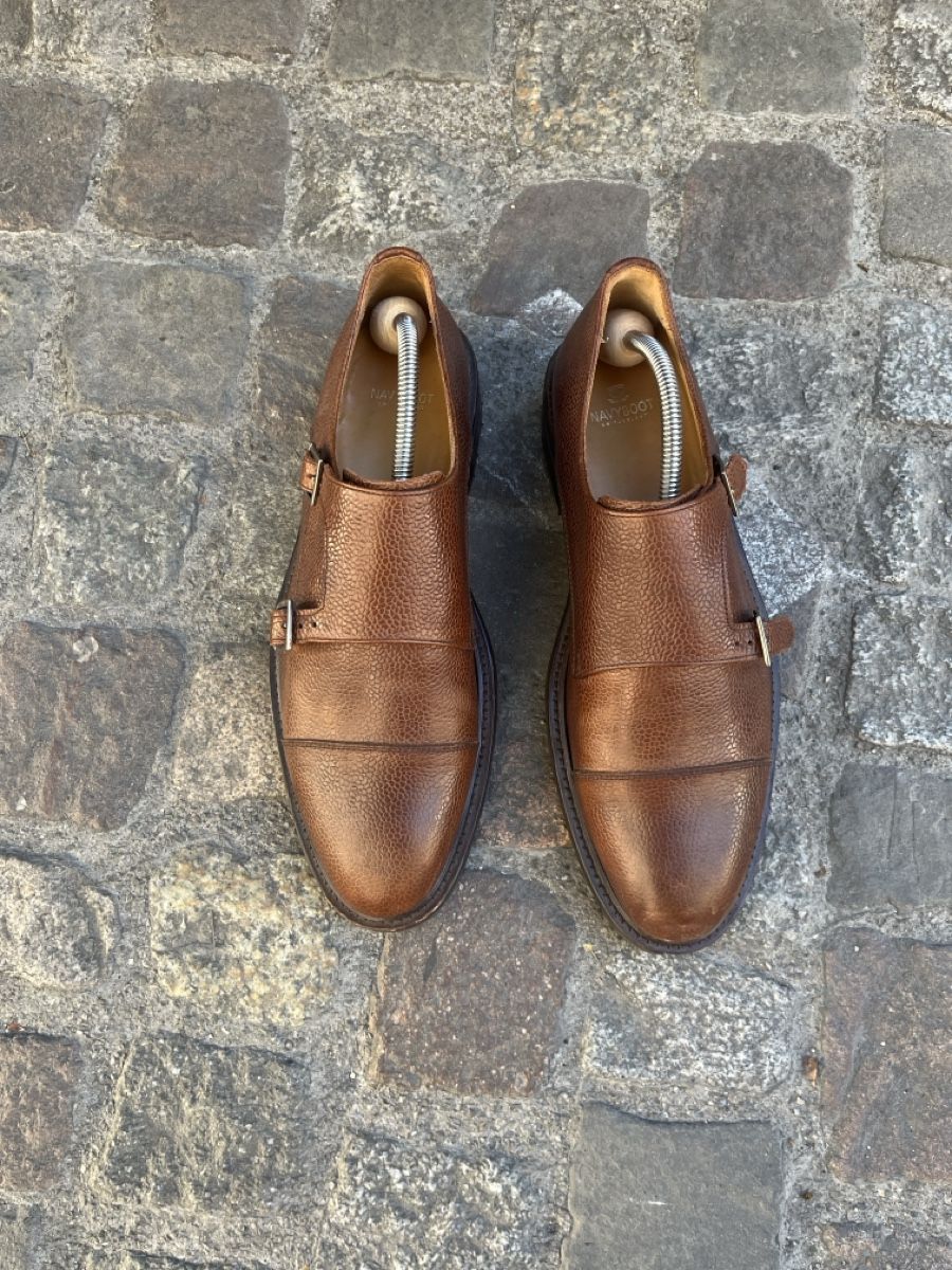 Navyboot Scarpe da uomo: Navyboot Double Monk Schuhe braun Gr. 42 – Nuovo (secondo la descrizione) da Zürich venduto da gia_xjw5