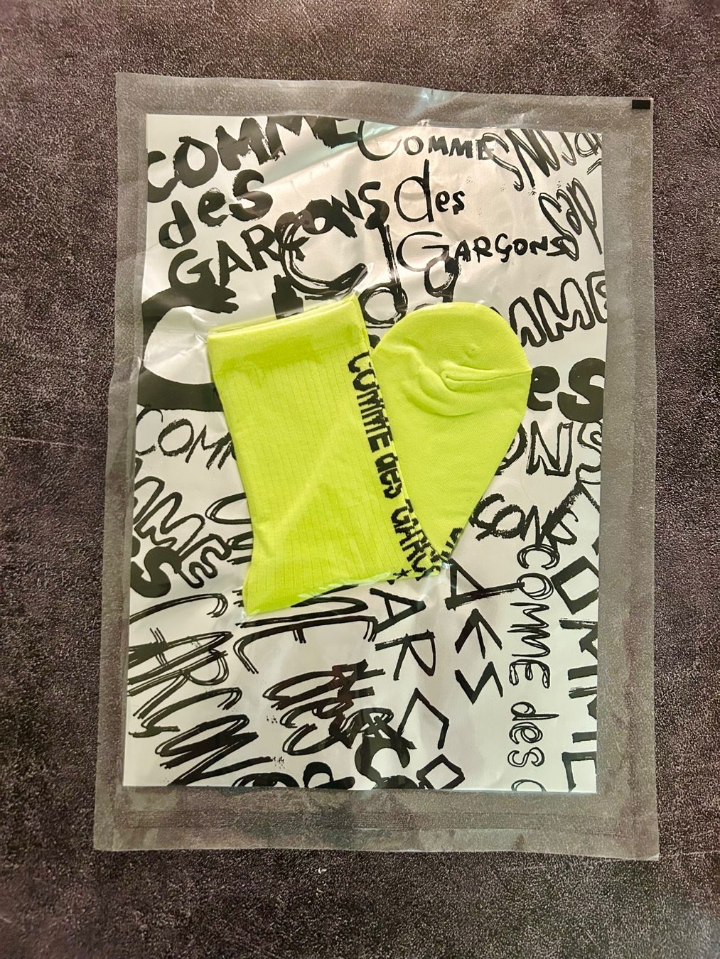 Calze: Socks Cotton Ribbed Knit w/ Monogramme Comme des Garçons – Nuovo e nell'imballaggio originale da Zürich venduto da Ferienan 2