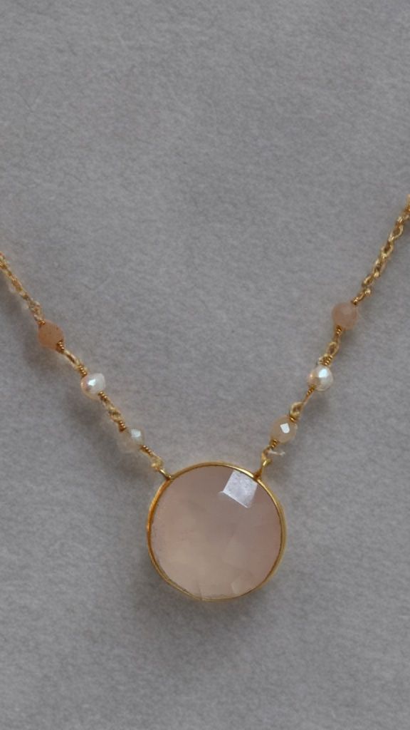 Catenine: Collier délicat quartz rose – Nuovo e nell'imballaggio originale da St-Maurice venduto da Sandrinette123 1