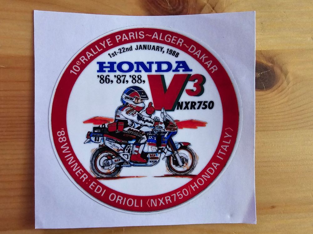 Honda Rally NXR XRV Dakar Aufkleber Sticker Africa Twin (Neu (gemäss ...