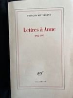 Lettres à Anne 1962-1995