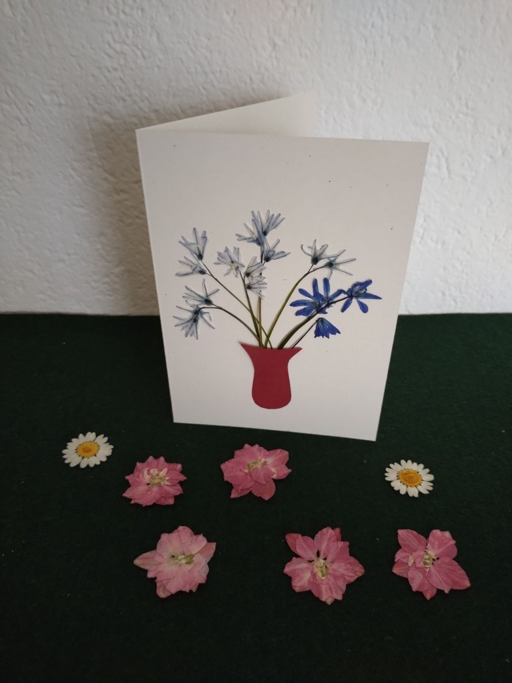 Cartoline: Grusskarte mit echten Blüten – Nuovo e nell'imballaggio originale da Kilchberg ZH venduto da chr_g5kn