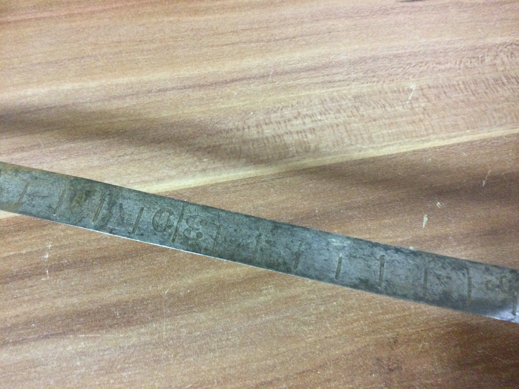 Outils anciens: Antikes rostiges Messing - Eisen Massband – D'occasion à Wangen SZ par kuriosum12 3