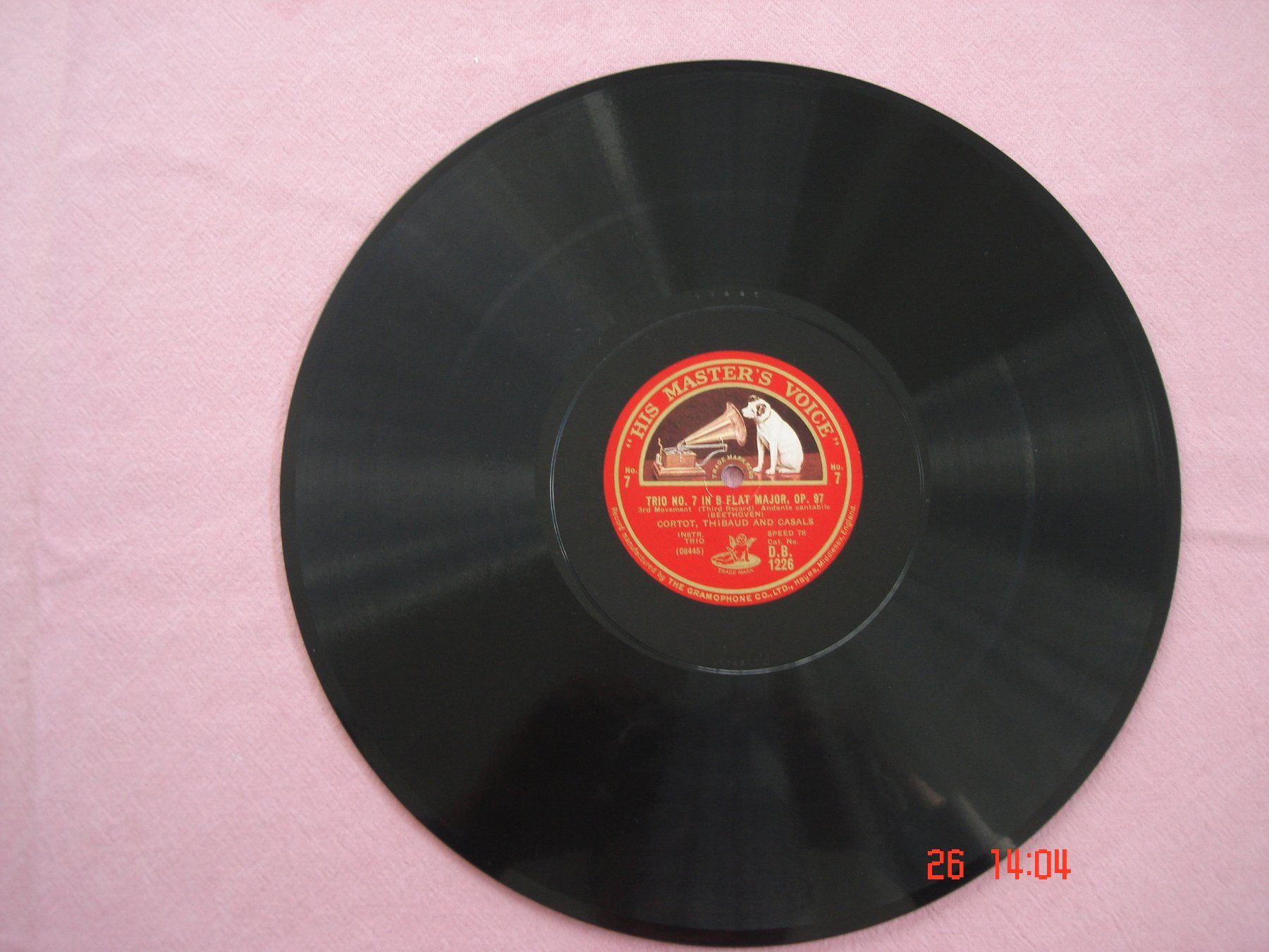 Schallplatten: Schellackplattenalbum Beethoven Trio Nr.7 B-Dur Op.97 – Gebraucht aus Aeschi SO von abi1951 7