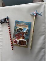 Radiergummi-Set Pirat/Hai, Bleistifte, Spiegelburg, Neu! (56