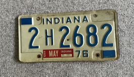 Original USA Nummernschild Indiana 