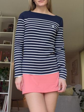 MARINEBLAUES POLO RALPH LAUREN STREIFENSHIRT