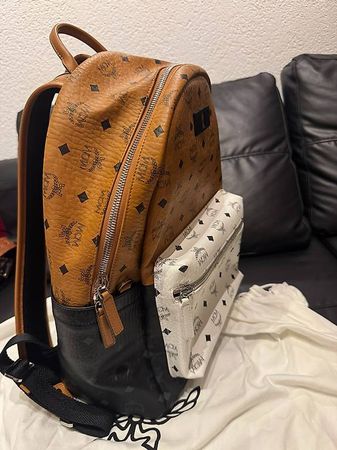 MCM Rucksack Visetos Cognac Staubbeutel & Garantiekarte