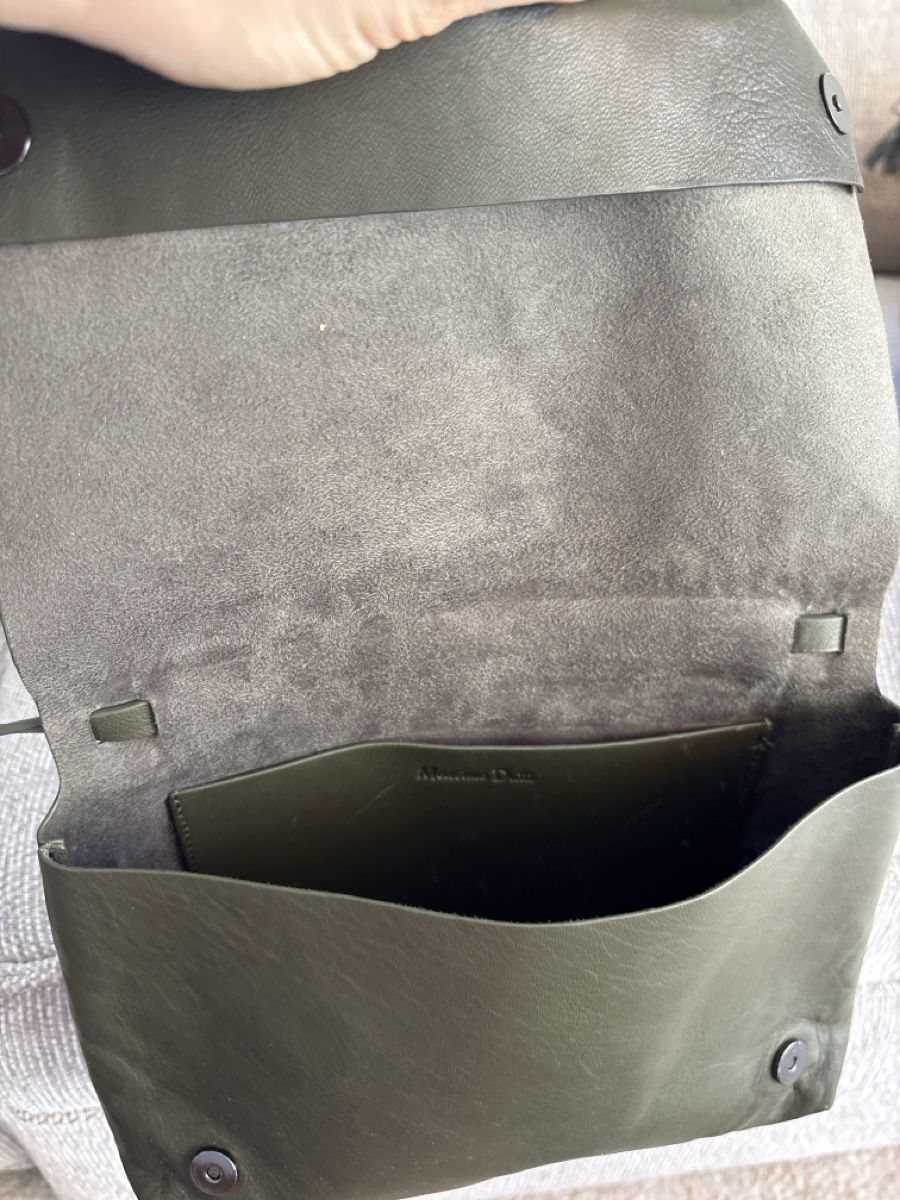 Massimo Dutti Borse da donna: Umhängetasche Leder olivfarben – Nuovo (secondo la descrizione) da Zürich venduto da EnikoDrum 1