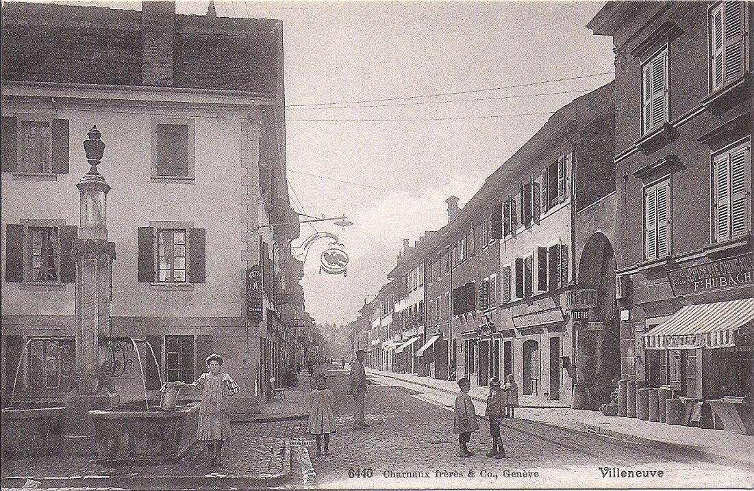 Ansichtskarten: VILLENEUVE, la grand rue – Neu (gemäss Beschreibung) aus Les Verrières von Scampi0