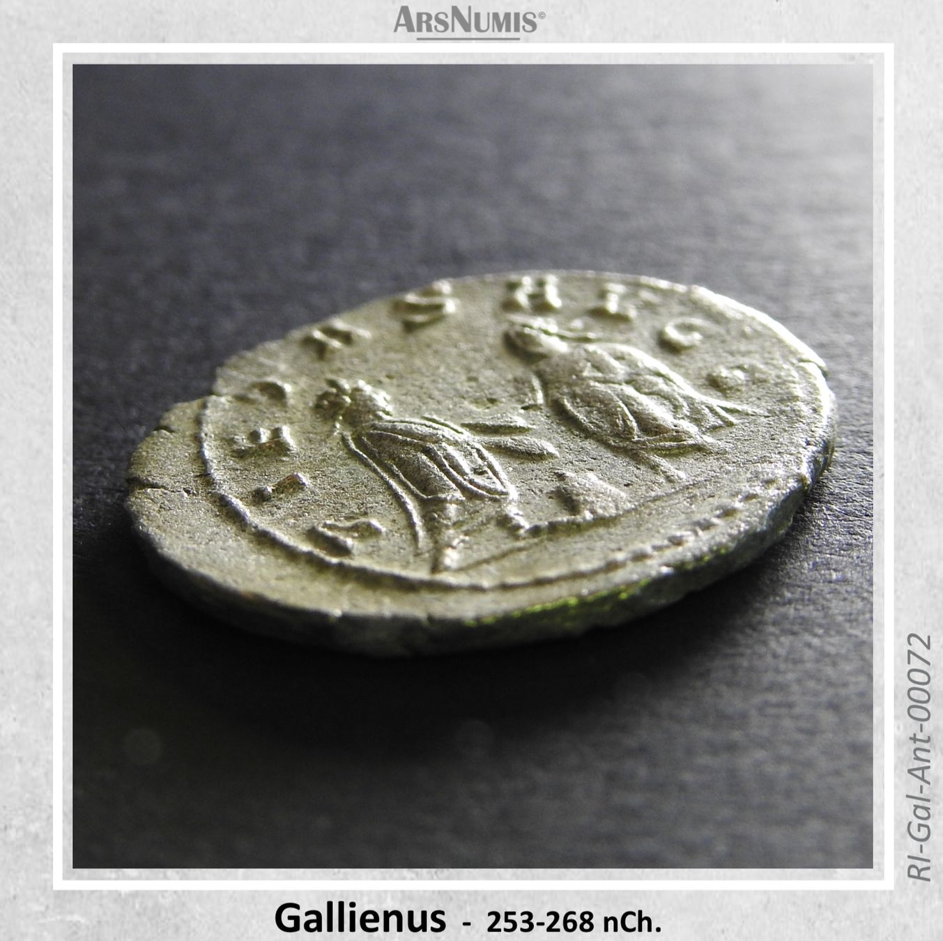 Toutes les monnaies: Antike römische Silbermünze / Gallienus / 255-256 nCh. – D'occasion à Oberwil b. Zug par ArsNumis 3