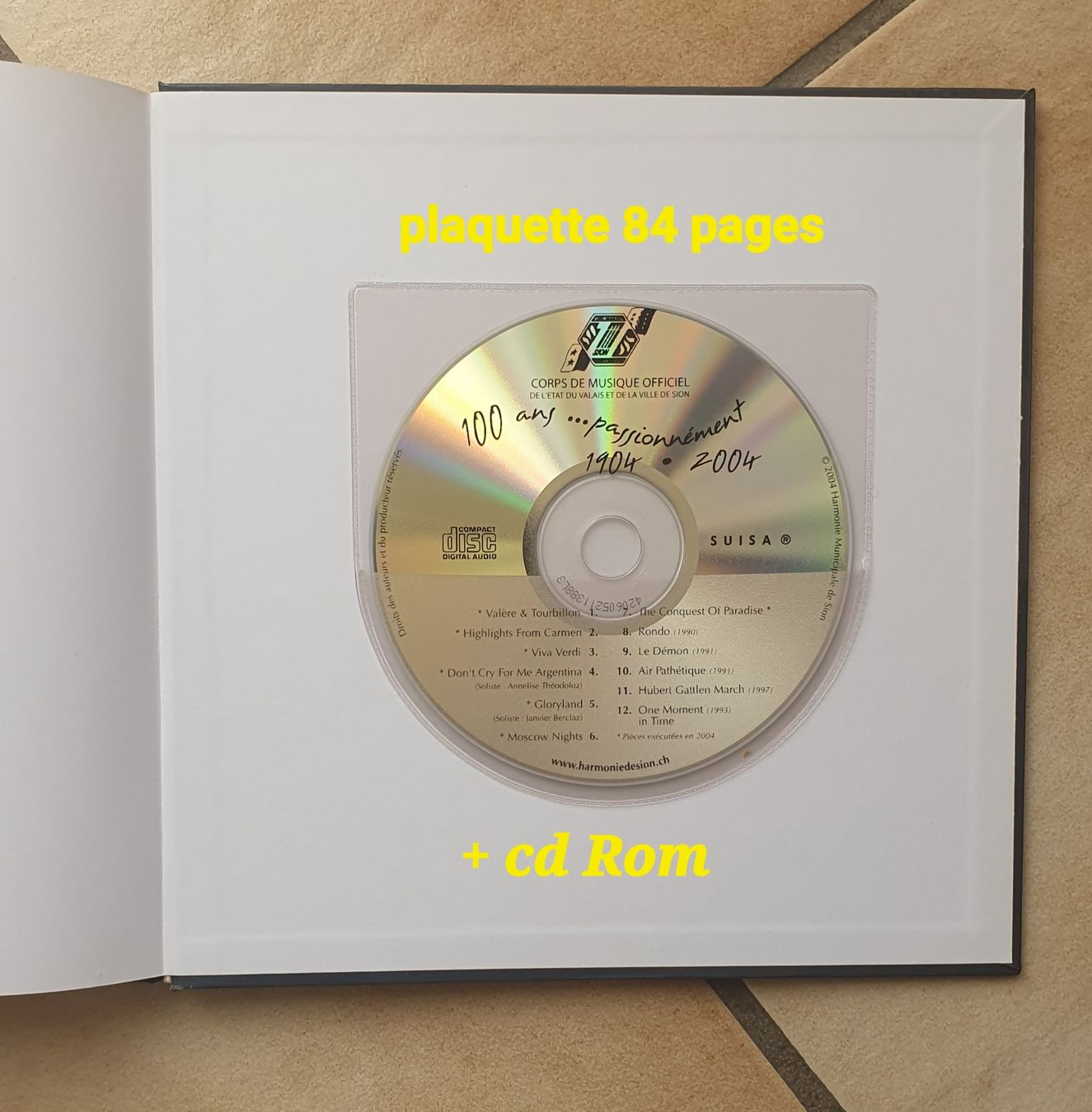 Audiolibri: plaquette Harmonie municipale Sion – Usato da Servion venduto da meno999 1