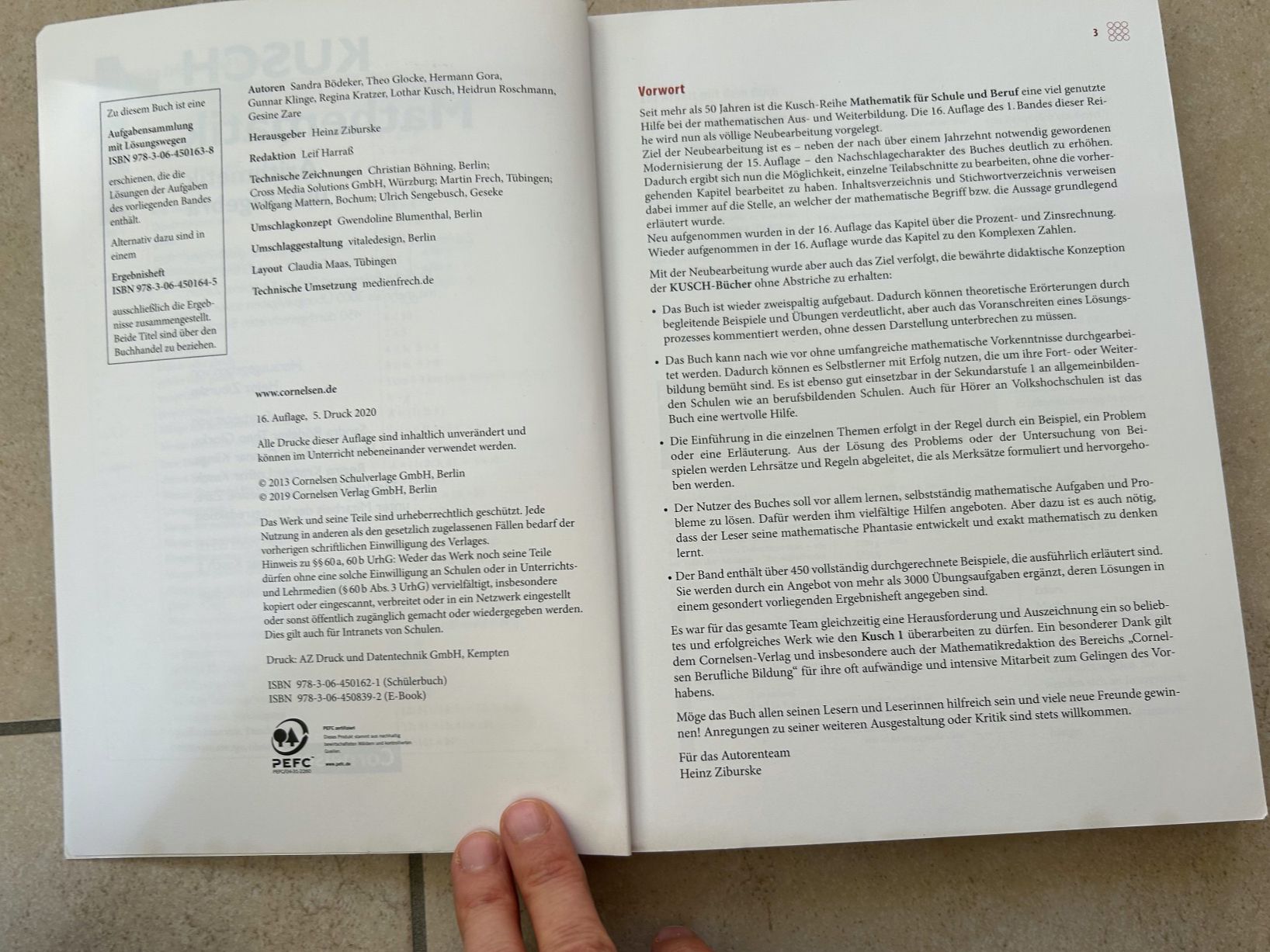 Bücher: KUSCH MATHEMATIK 1/ ARITHMETIK UND ALGEBRA – Gebraucht aus Brugg AG von ola_9wff 1