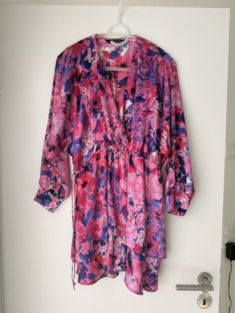 Sommerliches Chiffonkleid XS ZARA