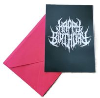 Geburtstagskarte GOTHIC, mit Umschlag  (neu, OVP)