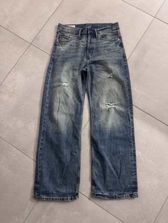 H&M Jeans Straight Loose Fit blau Grösse 29/32 neuwertig