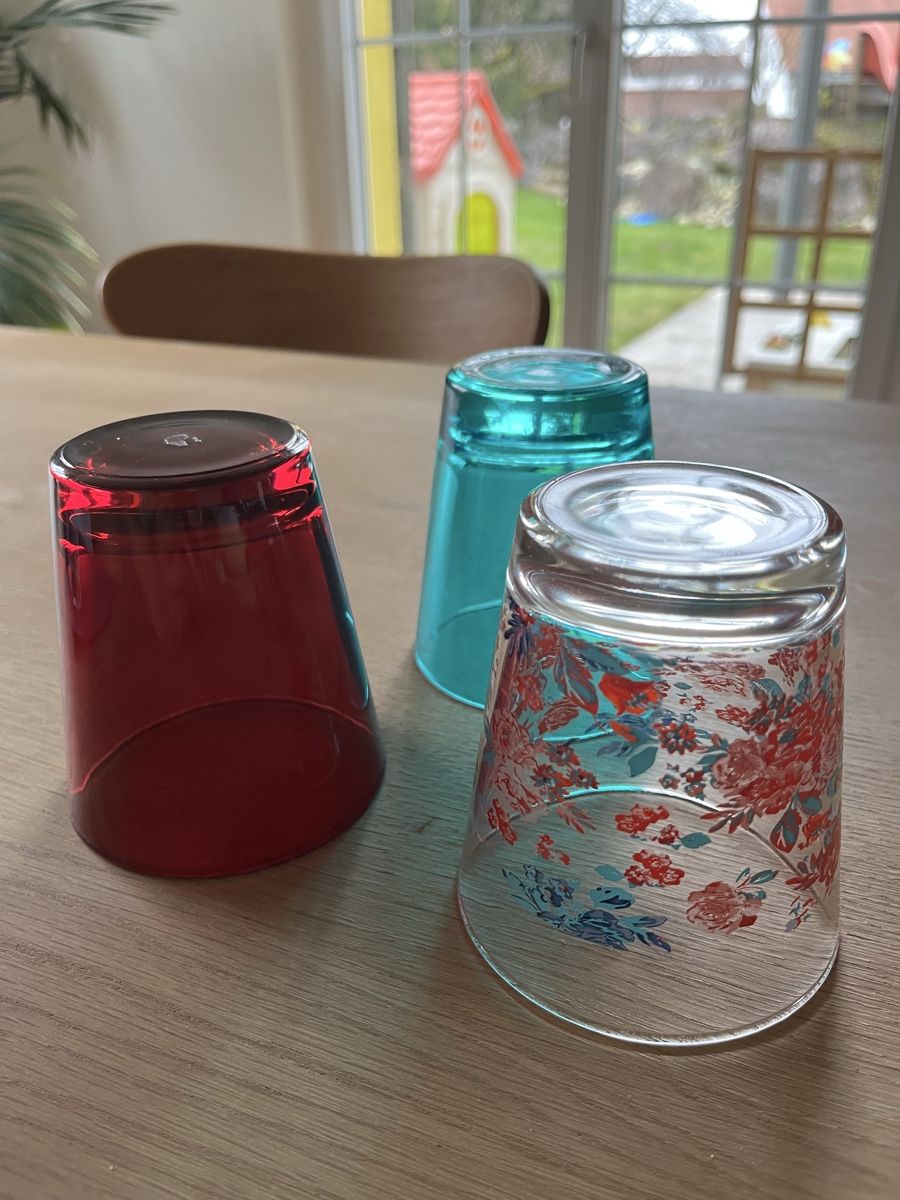 Tutte le decorazioni: 3 Teelichthalter / Gläser  – Usato da Wolfwil venduto da NewGirl 1