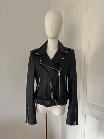 Walter Baker Leather Biker Jacket - Size M - Chic Style!