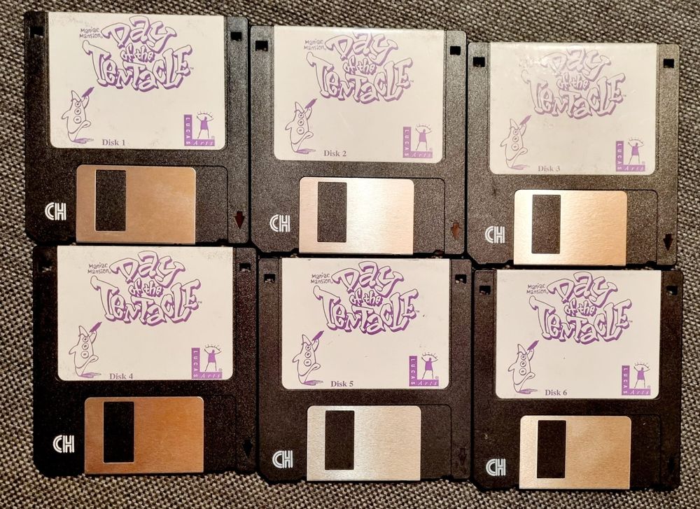 Maniac Mansion - Day of the Tentacle 1993 6x Disketten (Gebraucht) in ...