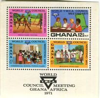 Block "Christlicher Verein Junger Frauen". Ghana