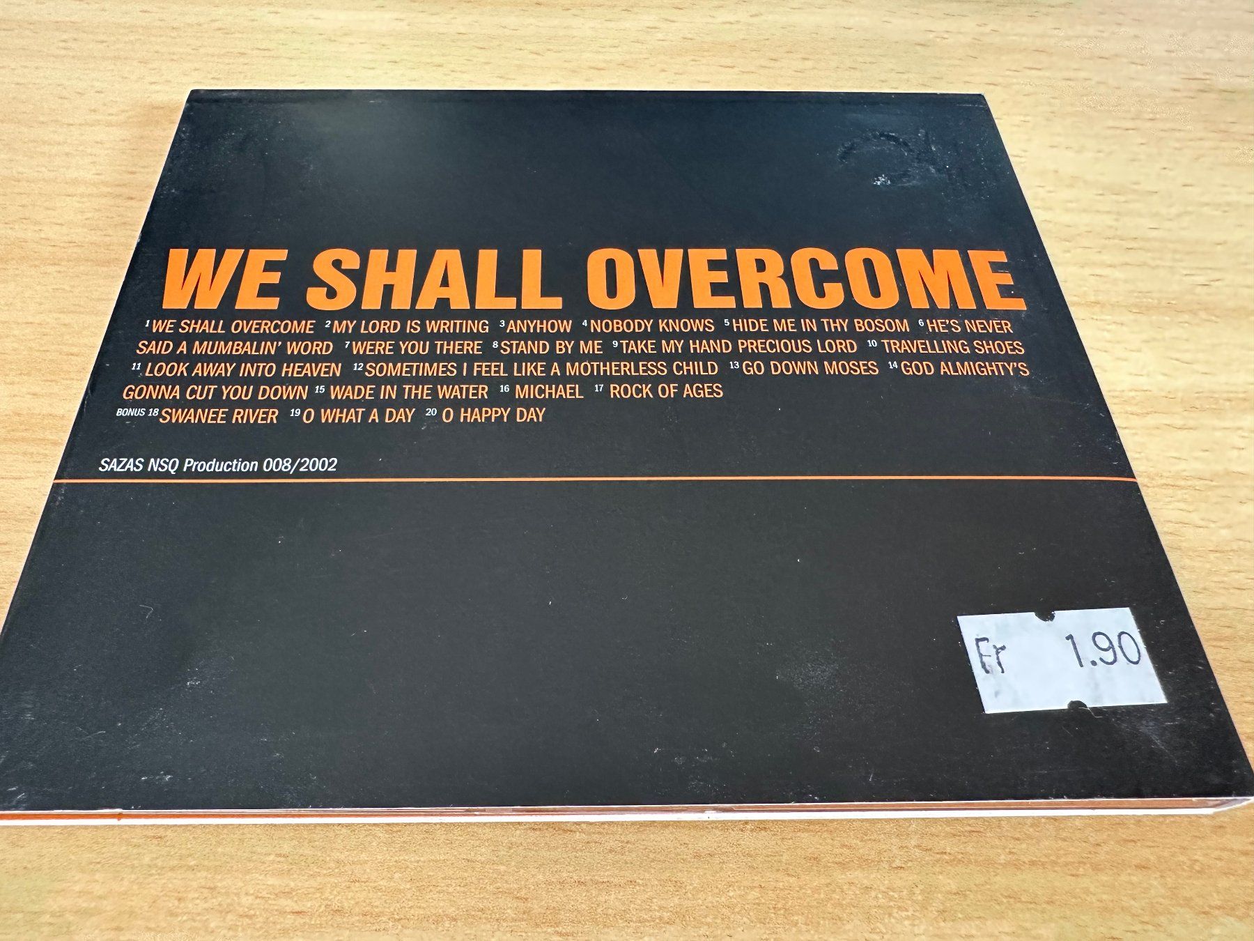 CD: New Swing Quartet – We Shall Overcome – Usato da Rikon im Tösstal venduto da Alpenmutz 1