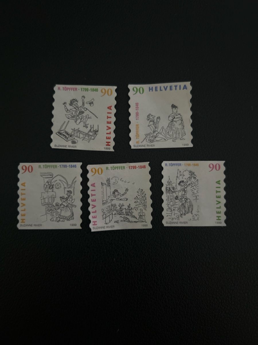 Alle Briefmarken: Briefmarken R. Töpffer – Gebraucht aus Burgdorf von Mm.ju