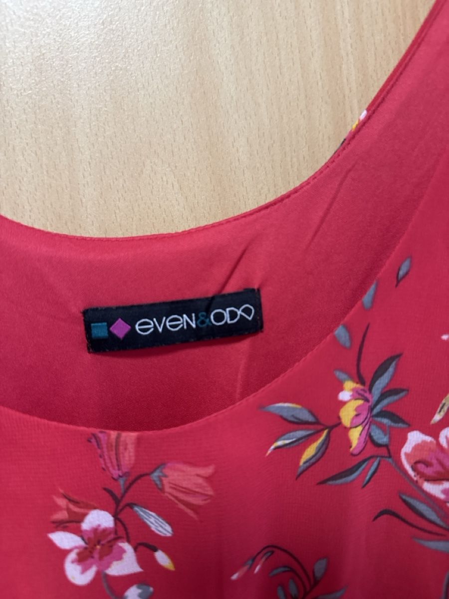 Vestiti: Even&Odd Sommerkleid, Gr.38, rot, mit Blumenmuster – Nuovo (secondo la descrizione) da Thun venduto da Vans_98 1