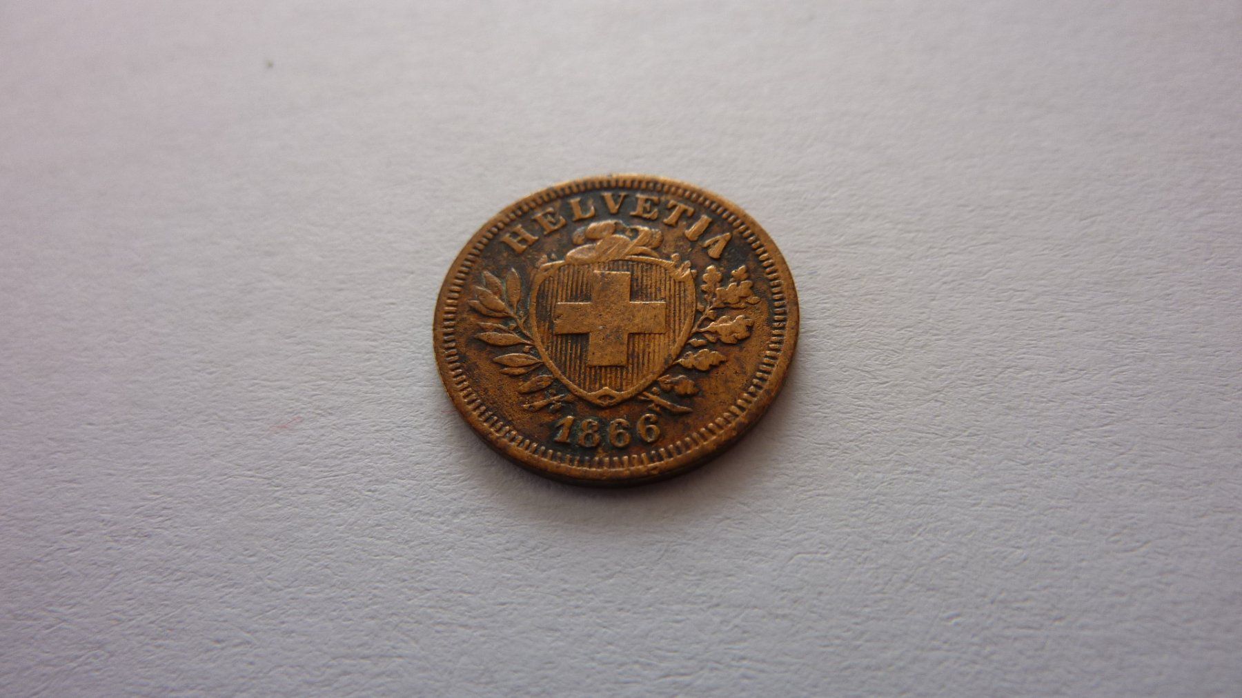 Toutes les monnaies: Uralter Einräppler 1866, schön – D'occasion à Birrwil par Schnaepli 2