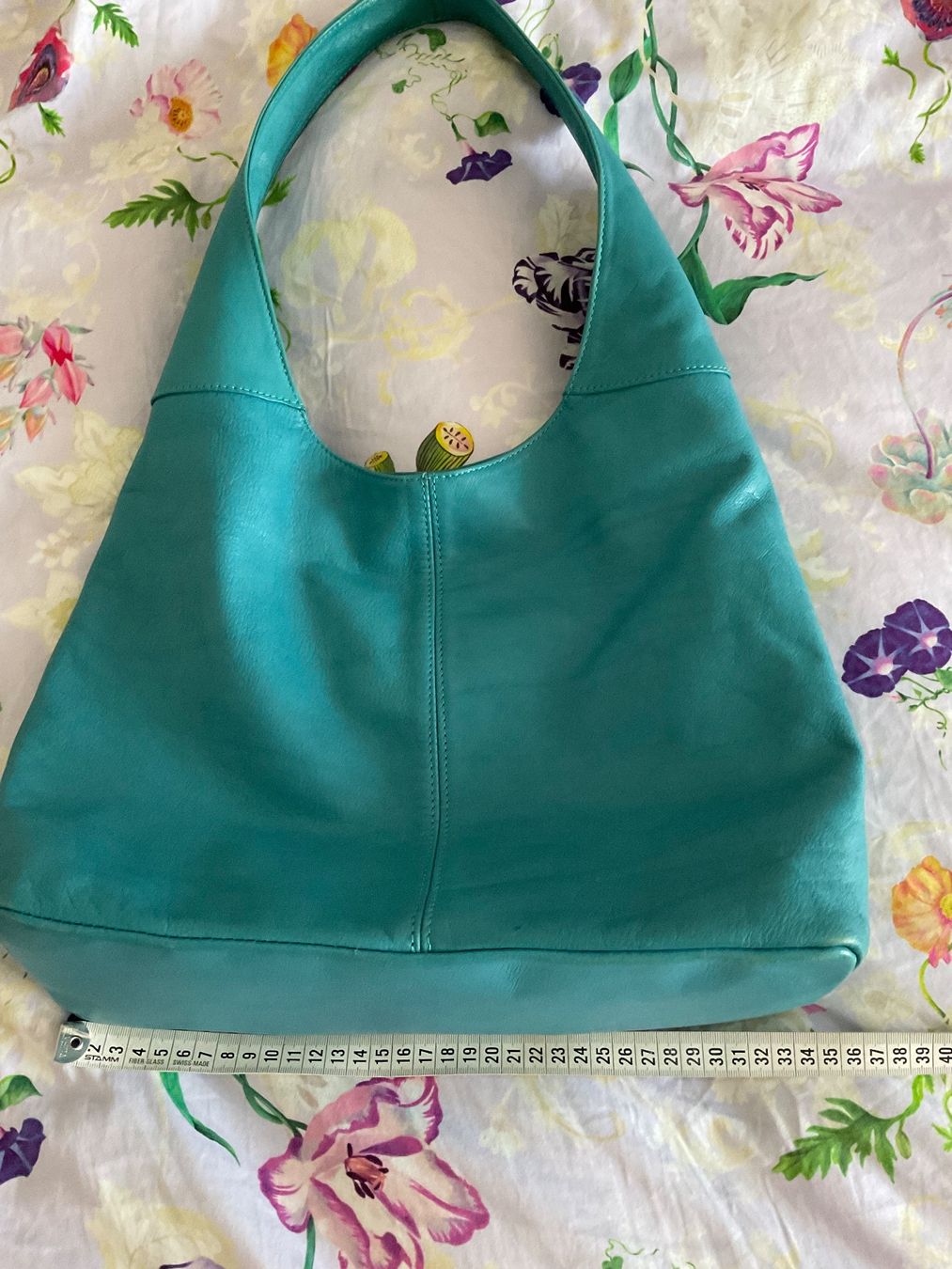 Sacs femmes: Echtes Leder Tasche Beuteltasche Türkis – D'occasion à Urdorf par alda02 5