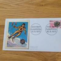 FDC mit Seidenbild 1973 Bern