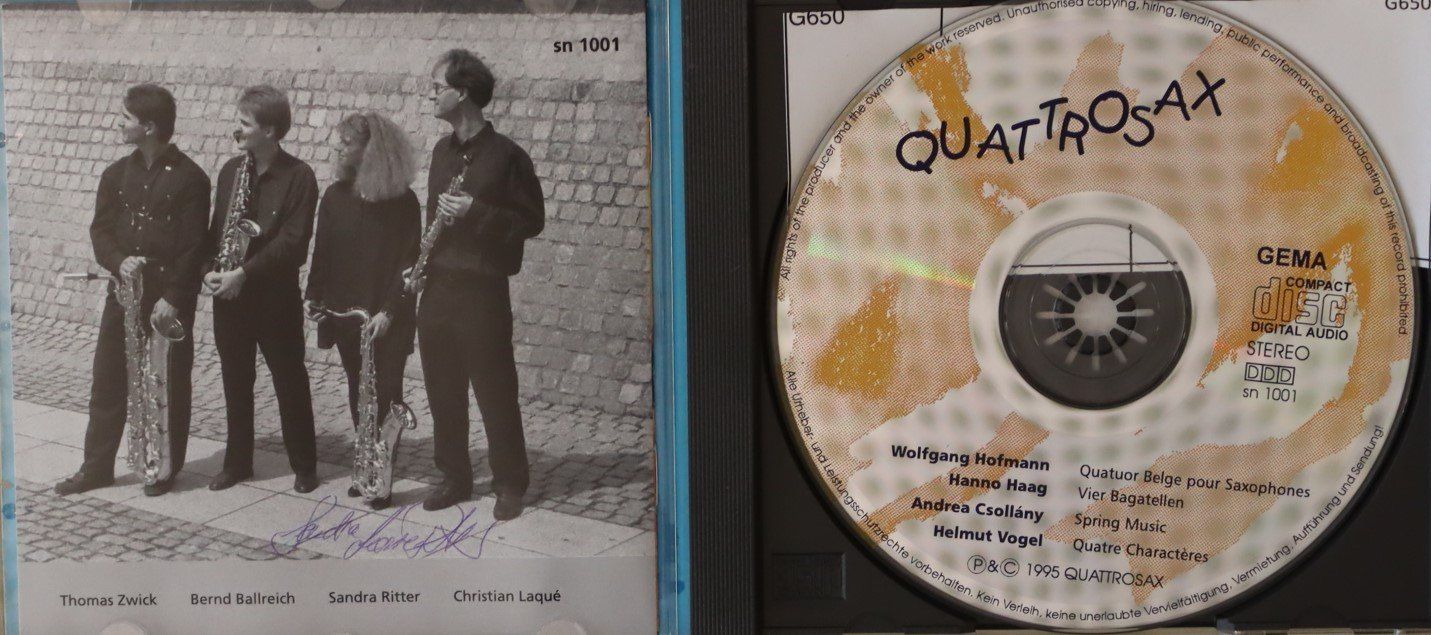 CD: Quattrosax – Usato da Luzern venduto da CONTENTI 1