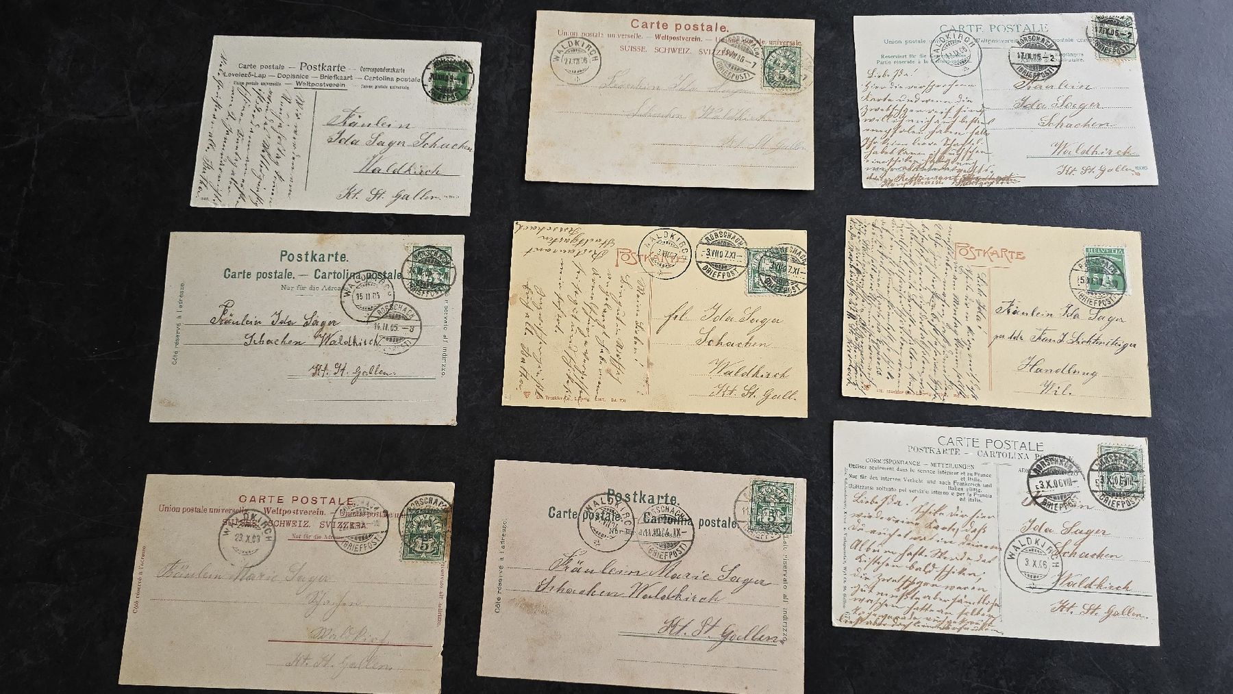 Cartes postales: Rorschach SG , 9 Ansichtskarten gelaufen – D'occasion à Reichenburg par ibiza18 5