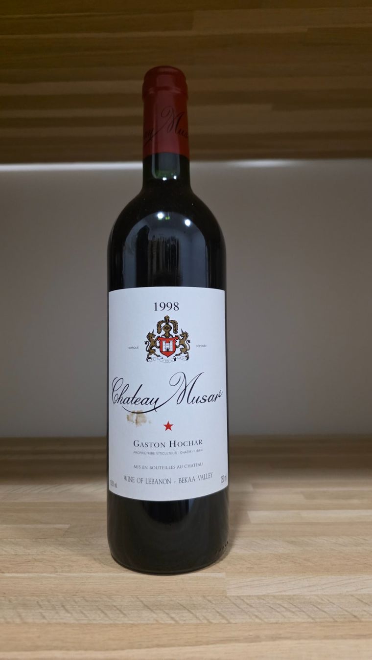 Vino: Chateau Musar 1998 - 75cl – Nuovo e nell'imballaggio originale da Steinmaur venduto da Mediascan