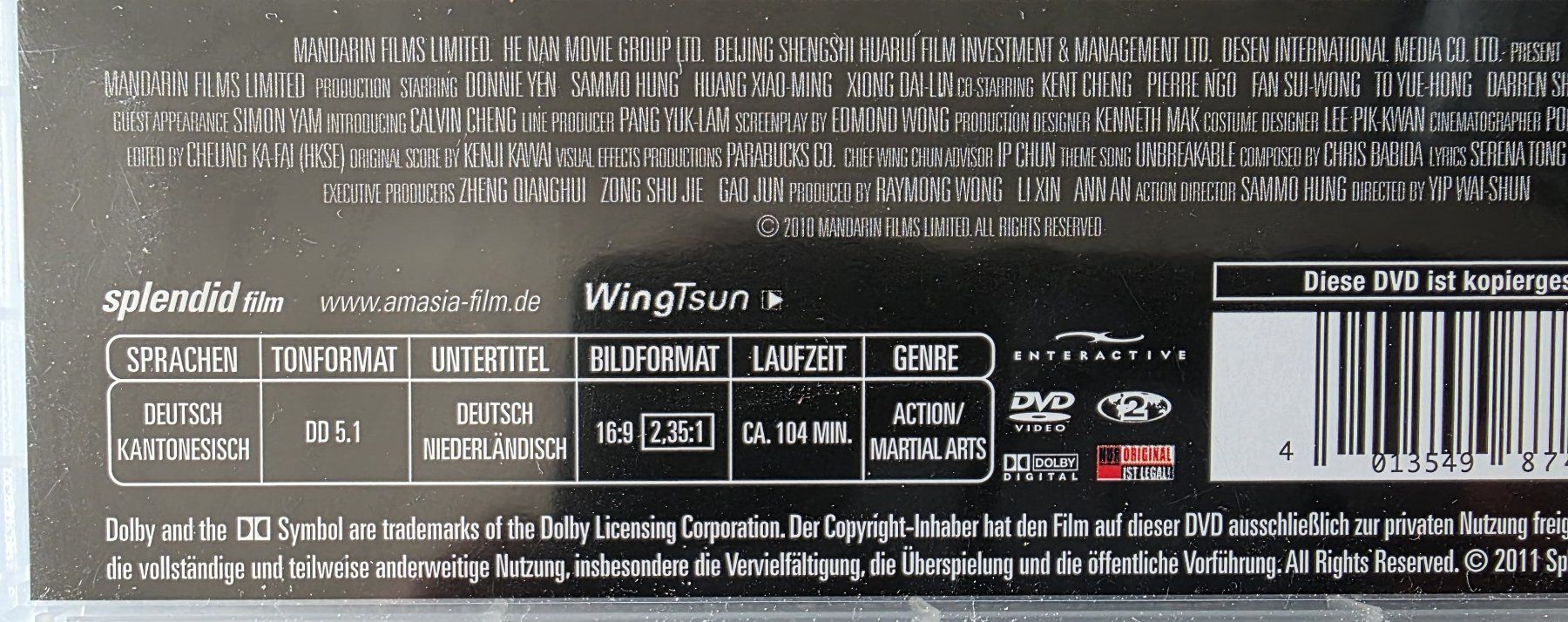 Alle DVDs: DVD IP Man 2 – Gebraucht aus Oetwil am See von fineli2 1